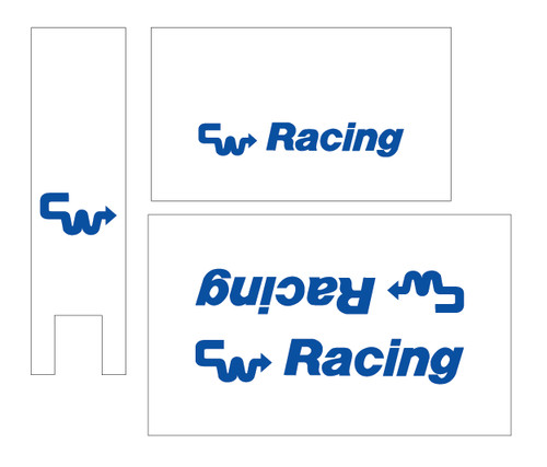 White set blue - white,